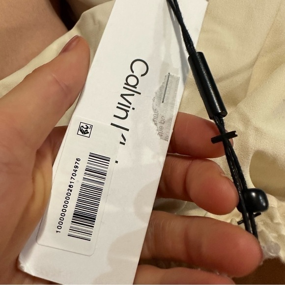 Calvin Klein split hem ankle pants joggers beige comfort - Picture 5 of 7